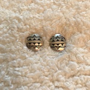 Vintage Southwest design sterling clip on …